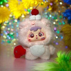 SAMUEL Hug Hug Ice Cream Cute Pet Plush Pendant - Ice Cream Pig (pink)
